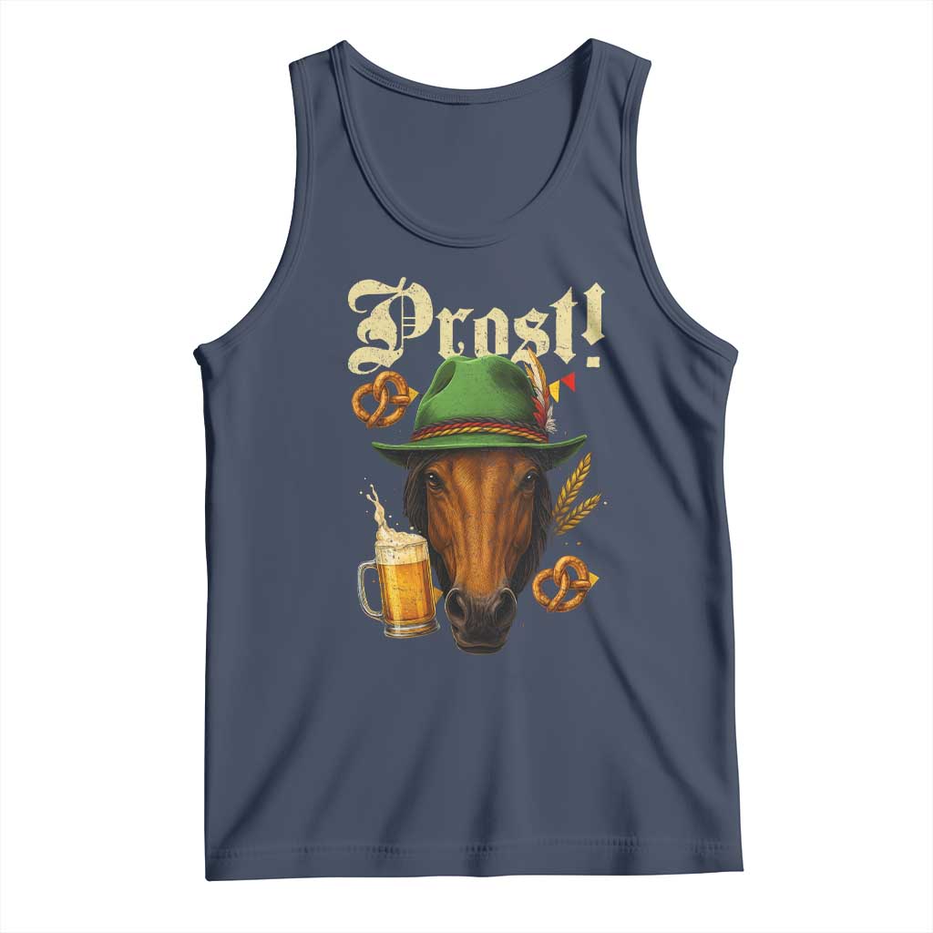 Oktoberfest Horse Tank Top German Octoberfest Beer Prost Drinking TS10 Navy Print Your Wear