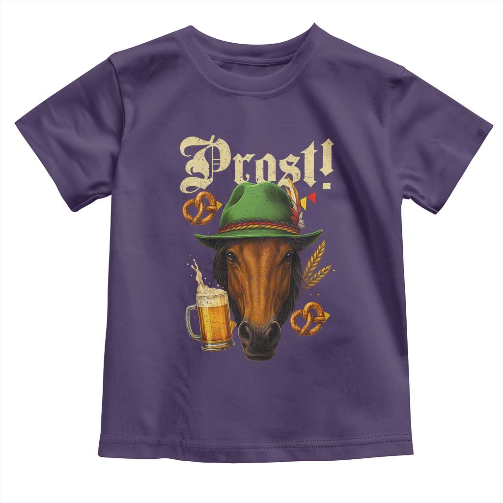 Oktoberfest Horse Toddler T Shirt German Octoberfest Beer Prost Drinking TS10 Purple Print Your Wear