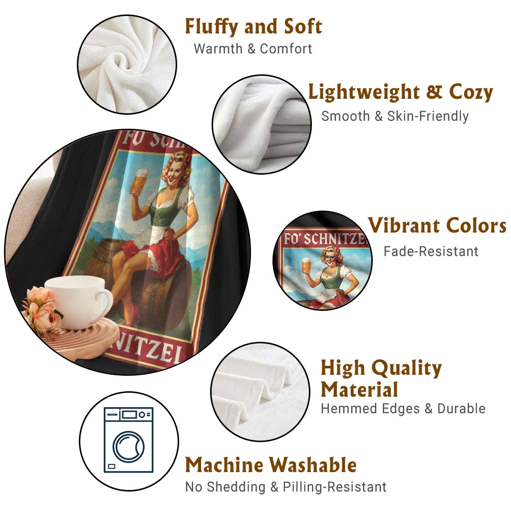 Funny Oktoberfest Throw Blanket German Octoberfest Matching Drinking Beer Pun Up Girl TS10 Print Your Wear