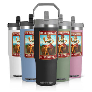 Funny Oktoberfest Flip Straw Tumbler German Octoberfest Matching Drinking Beer Pun Up Girl TS10 Print Your Wear