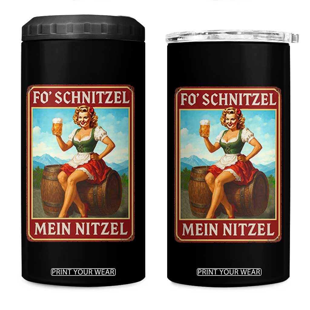 Funny Oktoberfest 4 in 1 Can Cooler Tumbler German Octoberfest Matching Drinking Beer Pun Up Girl TS10 One Size: 16 oz Black Print Your Wear