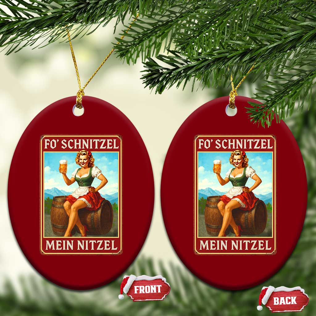 Funny Oktoberfest Ceramic Ornament German Octoberfest Matching Drinking Beer Pun Up Girl TS10 Print Your Wear