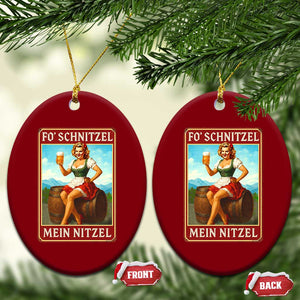 Funny Oktoberfest Ceramic Ornament German Octoberfest Matching Drinking Beer Pun Up Girl TS10 Print Your Wear