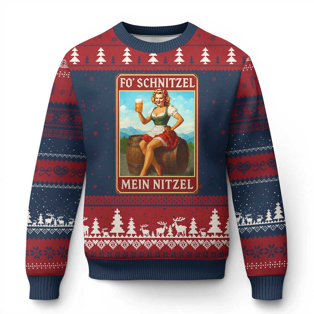 Funny Oktoberfest Ugly Christmas Sweater German Octoberfest Matching Drinking Beer Pun Up Girl TS10 Navy Red Print Your Wear
