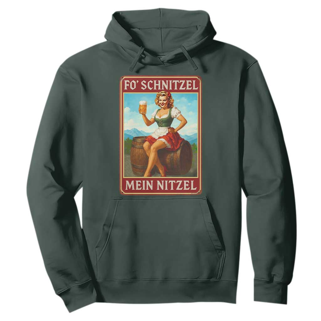 Funny Oktoberfest Hoodie German Octoberfest Matching Drinking Beer Pun Up Girl TS10 Dark Forest Green Print Your Wear