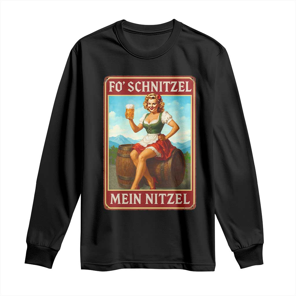 Funny Oktoberfest Long Sleeve Shirt German Octoberfest Matching Drinking Beer Pun Up Girl TS10 Black Print Your Wear