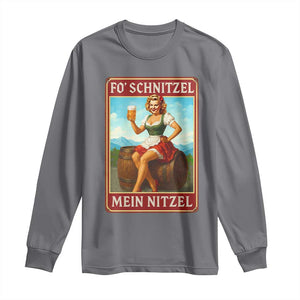 Funny Oktoberfest Long Sleeve Shirt German Octoberfest Matching Drinking Beer Pun Up Girl TS10 Charcoal Print Your Wear