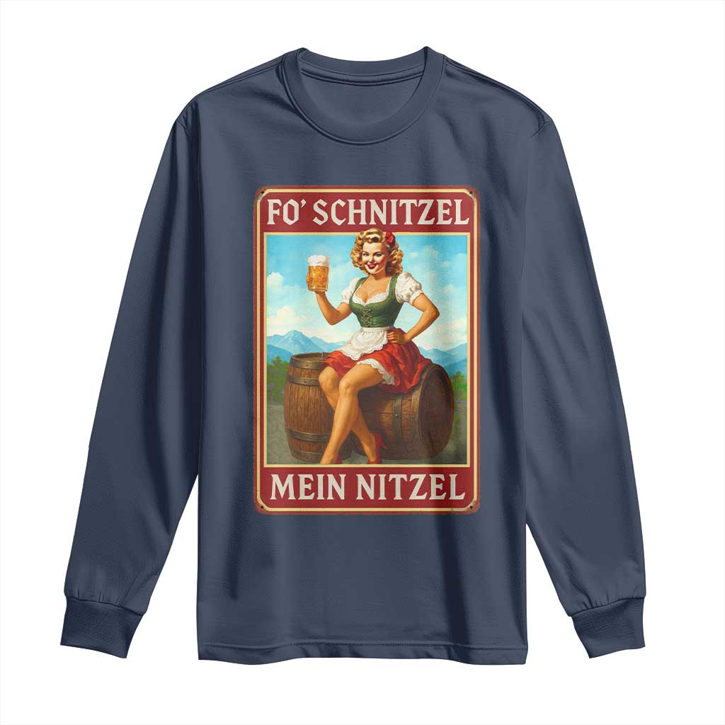 Funny Oktoberfest Long Sleeve Shirt German Octoberfest Matching Drinking Beer Pun Up Girl TS10 Navy Print Your Wear