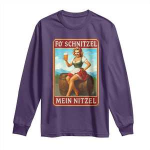 Funny Oktoberfest Long Sleeve Shirt German Octoberfest Matching Drinking Beer Pun Up Girl TS10 Purple Print Your Wear