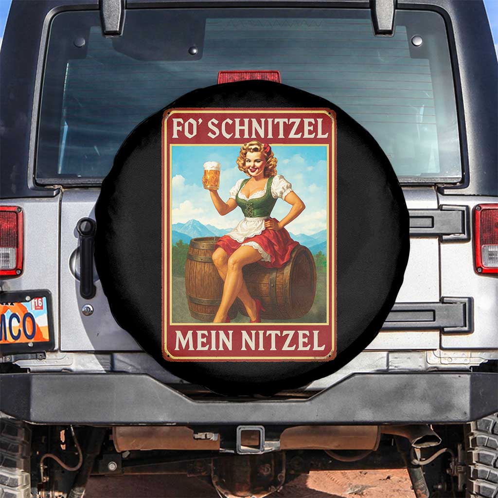Funny Oktoberfest Spare Tire Cover German Octoberfest Matching Drinking Beer Pun Up Girl TS10 No hole Black Print Your Wear