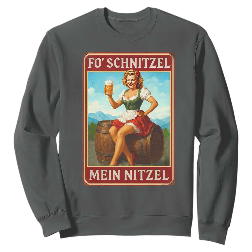 Funny Oktoberfest Sweatshirt German Octoberfest Matching Drinking Beer Pun Up Girl TS10 Dark Heather Print Your Wear