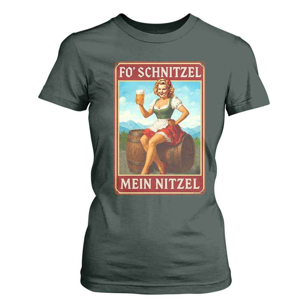 Funny Oktoberfest T Shirt For Women German Octoberfest Matching Drinking Beer Pun Up Girl TS10 Dark Forest Green Print Your Wear