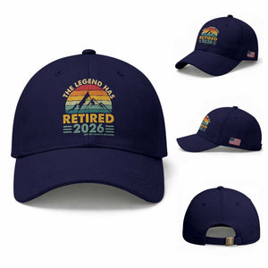 Retired 2026 Not My Problem Anymore Baseball Cap Vintage Retirement Gift