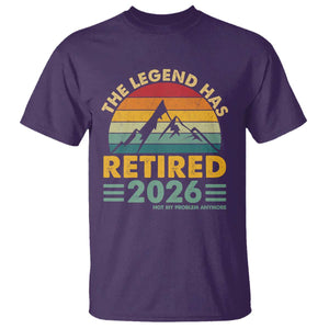 Retired 2026 Not My Problem Anymore T Shirt Vintage Retirement Gift TS10 Purple Print Your Wear