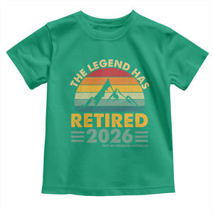 Retired 2026 Not My Problem Anymore Toddler T Shirt Vintage Retirement Gift TS10 Irish Green Print Your Wear