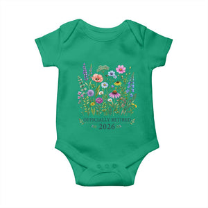 Officially Retired 2026 Wildflowers Botanical Floral Graphic Baby Onesie TS10 Irish Green Print Your Wear