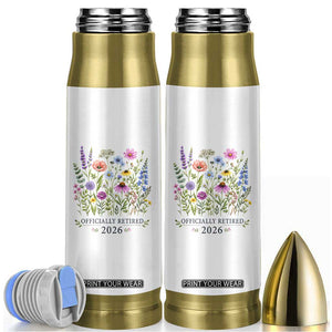 Officially Retired 2026 Wildflowers Botanical Floral Graphic Bullet Tumbler TS10 White Print Your Wear