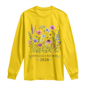 Officially Retired 2026 Wildflowers Botanical Floral Graphic Long Sleeve Shirt TS10 Daisy Print Your Wear