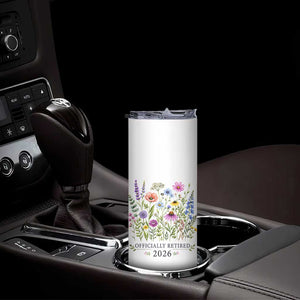 Officially Retired 2026 Wildflowers Botanical Floral Graphic Skinny Tumbler