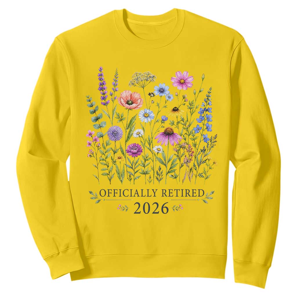 Officially Retired 2026 Wildflowers Botanical Floral Graphic Sweatshirt TS10 Daisy Print Your Wear