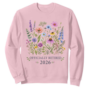 Officially Retired 2026 Wildflowers Botanical Floral Graphic Sweatshirt TS10 Light Pink Print Your Wear