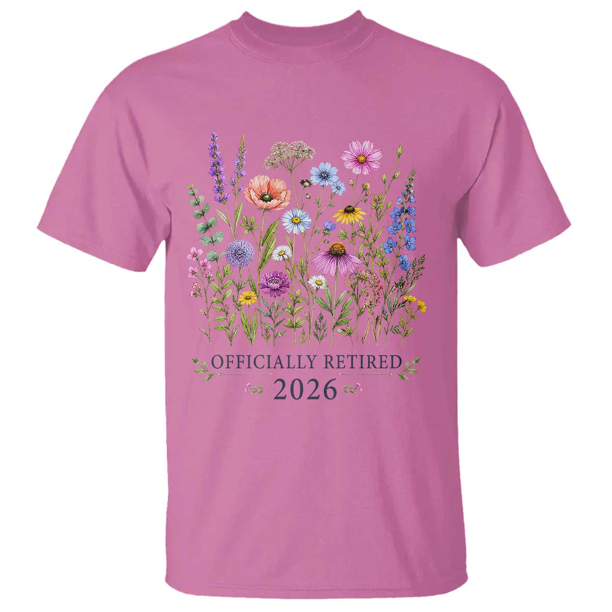 Officially Retired 2026 Wildflowers Botanical Floral Graphic T Shirt TS10 Azalea Print Your Wear