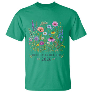 Officially Retired 2026 Wildflowers Botanical Floral Graphic T Shirt TS10 Irish Green Print Your Wear