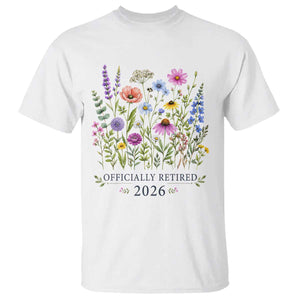 Officially Retired 2026 Wildflowers Botanical Floral Graphic T Shirt TS10 White Print Your Wear