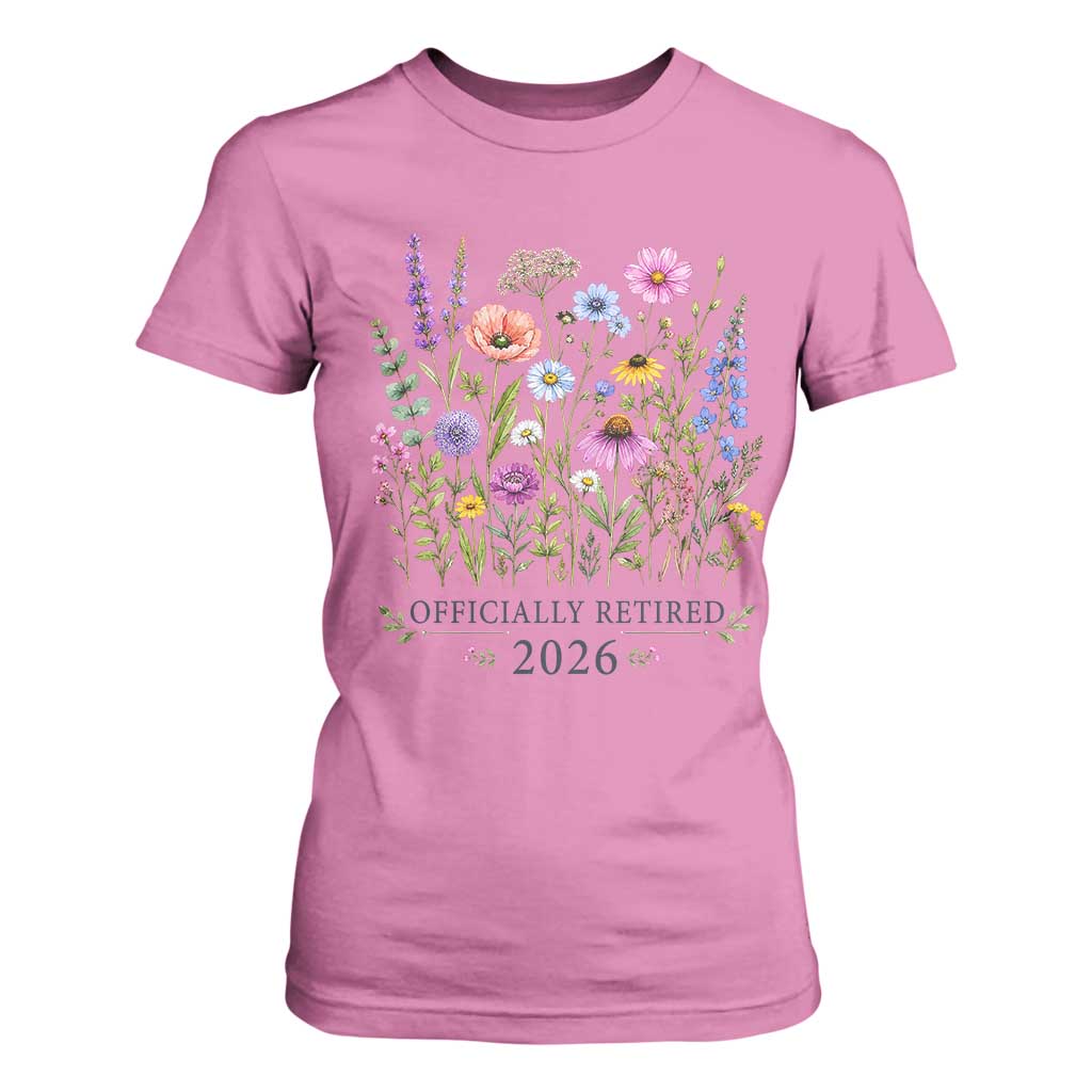 Officially Retired 2026 Wildflowers Botanical Floral Graphic T Shirt For Women TS10 Azalea Print Your Wear