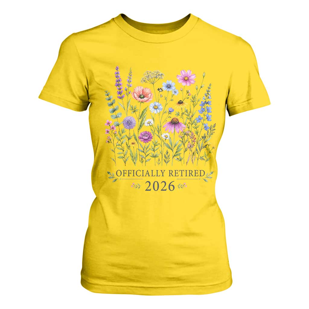 Officially Retired 2026 Wildflowers Botanical Floral Graphic T Shirt For Women TS10 Daisy Print Your Wear