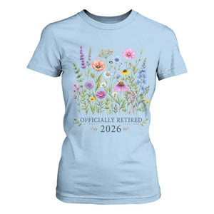 Officially Retired 2026 Wildflowers Botanical Floral Graphic T Shirt For Women TS10 Light Blue Print Your Wear