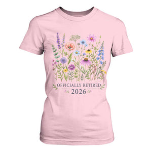 Officially Retired 2026 Wildflowers Botanical Floral Graphic T Shirt For Women TS10 Light Pink Print Your Wear