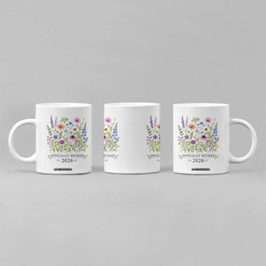 Officially Retired 2026 Wildflowers Botanical Floral Graphic Coffee Mug