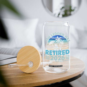 The Legend Has Retired 2026 Glass Can Vintage Tropical Beach Sunset Graphic Ocean Vibes