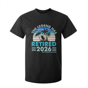 The Legend Has Retired 2026 T Shirt For Kid Vintage Tropical Beach Sunset Graphic Ocean Vibes TS10 Black Print Your Wear