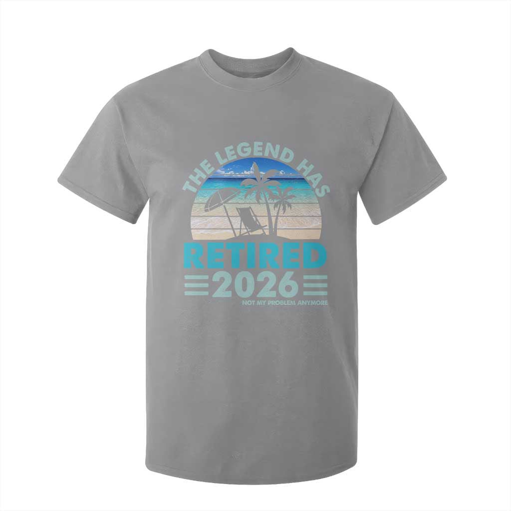 The Legend Has Retired 2026 T Shirt For Kid Vintage Tropical Beach Sunset Graphic Ocean Vibes TS10 Sport Gray Print Your Wear