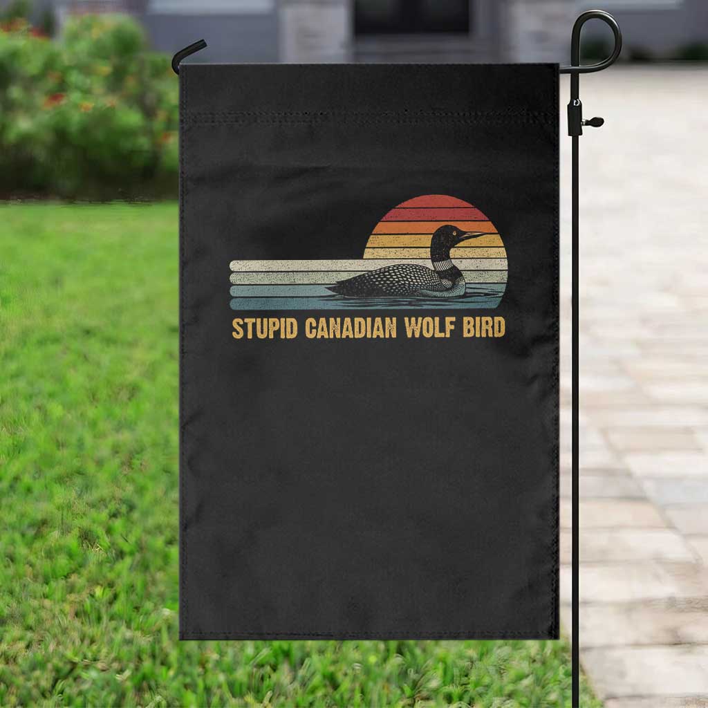 Stupid Canadian Wolf Bird Garden Flag Retro LGBT Hockey Fan TS10 Print Your Wear
