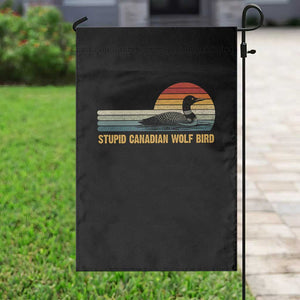 Stupid Canadian Wolf Bird Garden Flag Retro LGBT Hockey Fan TS10 Print Your Wear