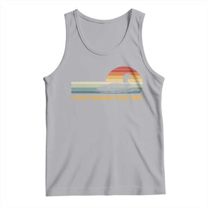 Stupid Canadian Wolf Bird Tank Top Retro LGBT Hockey Fan TS10 Athletic Heather Print Your Wear