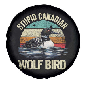 Stupid Canadian Wolf Bird Spare Tire Cover Funny Retro LGBT Romance Hockey Fan TS10 Print Your Wear