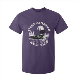 Stupid Canadian Wolf Bird T Shirt For Kid Sarcastic LGBT Hockey Fan TS10 Purple Print Your Wear
