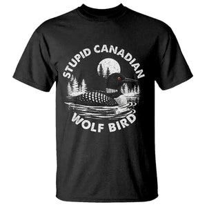 Stupid Canadian Wolf Bird T Shirt Sarcastic LGBT Hockey Fan TS10 Black Print Your Wear