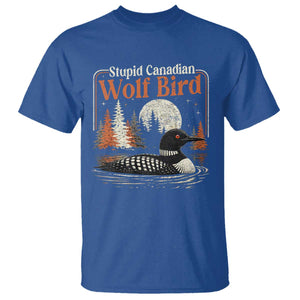 Stupid Canadian Wolf Bird T Shirt Retro LGBT Hockey Fan Romance TS10 Royal Blue Print Your Wear