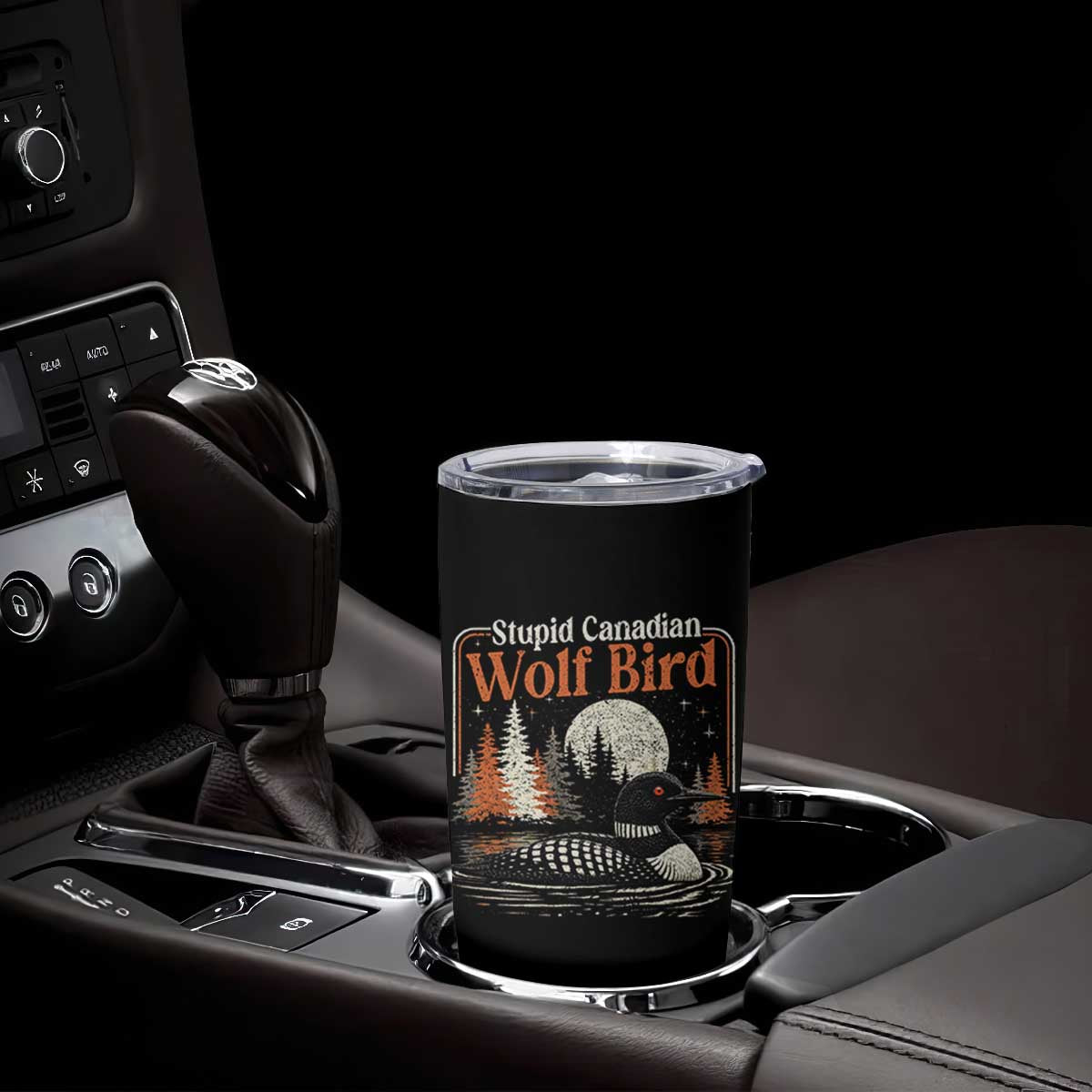 Stupid Canadian Wolf Bird Tumbler Cup Retro LGBT Hockey Fan Romance TS10 Print Your Wear