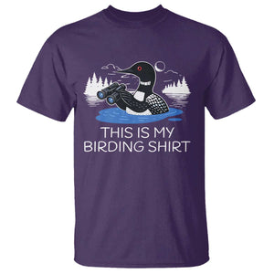 Funny Birding T Shirt Loon Bird Watching TS10 Purple Print Your Wear