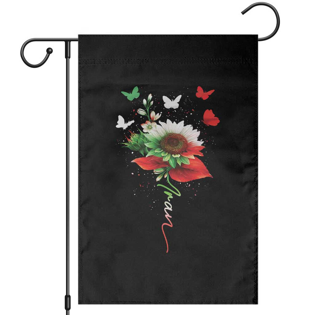 Iran Garden Flag Free Iran Protest Sunflower Flag TS10 Black Print Your Wear