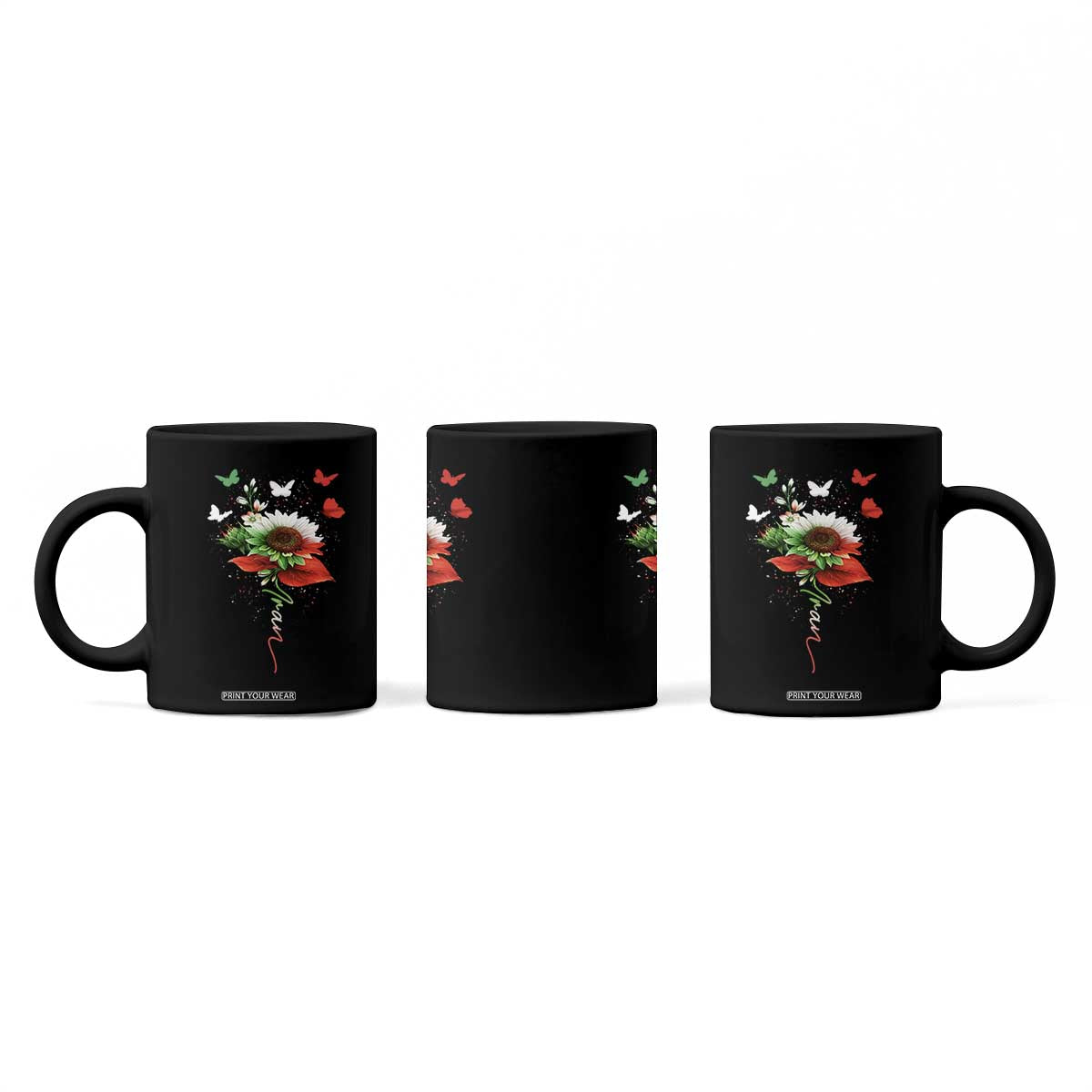 Iran Coffee Mug Free Iran Protest Sunflower Flag TS10 Print Your Wear