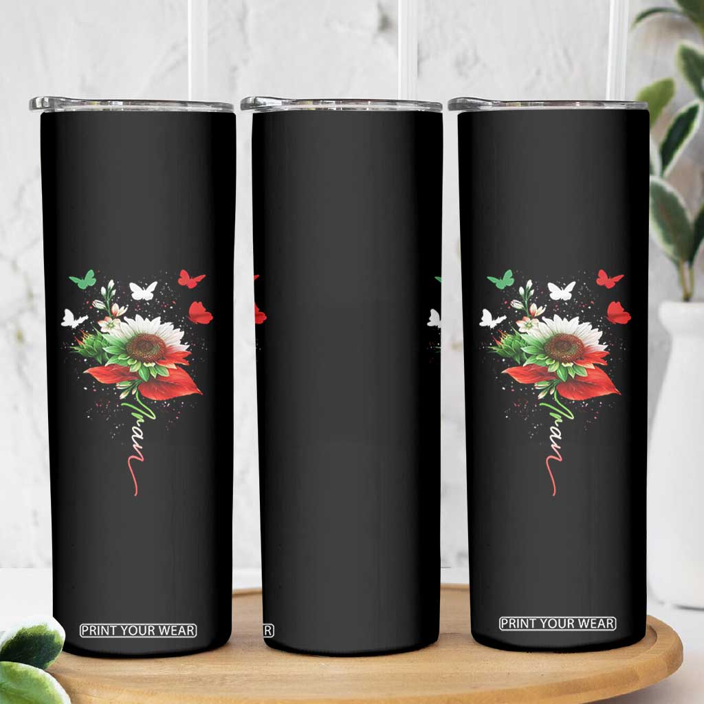 Iran Skinny Tumbler Free Iran Protest Sunflower Flag TS10 Print Your Wear