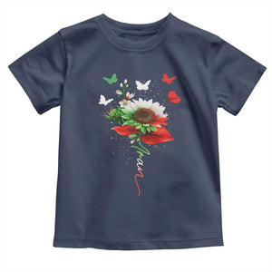 Iran Toddler T Shirt Free Iran Protest Sunflower Flag TS10 Navy Print Your Wear