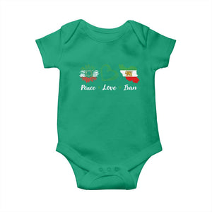 Peace Love Iran Baby Onesie Sunflower Flag TS10 Irish Green Print Your Wear